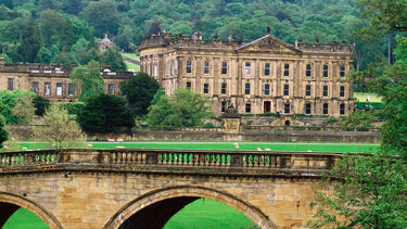 Chatsworth house amidst trees