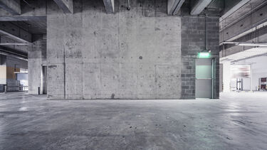 a wall of concrete