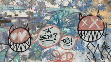 A graffiti wall