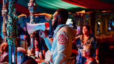 A photo of MIMY during Festival of the Mind