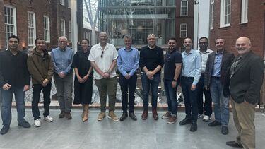 Researchers standing in the Heartspace