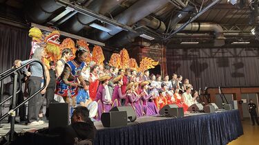 Performers on stage