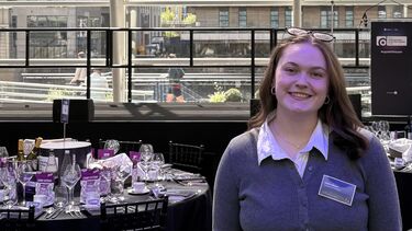 Hollie at the Undergraduate of The Year Awards