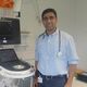 Dr Ahmed Shakir Mohammed at work on a hospital ward